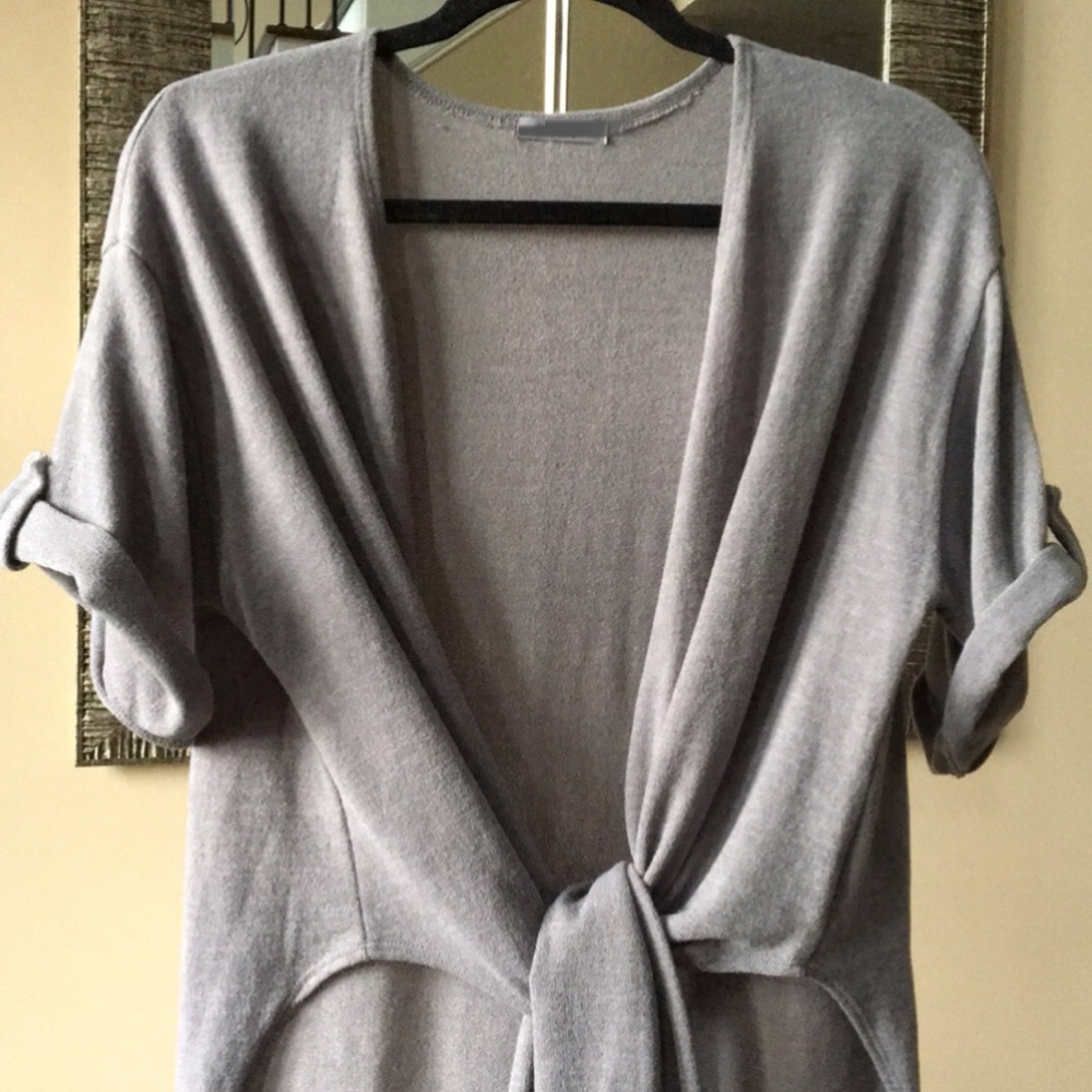 ✨NEW✨LAST✨Silver Knit Cardigan - Picture 5 of 8